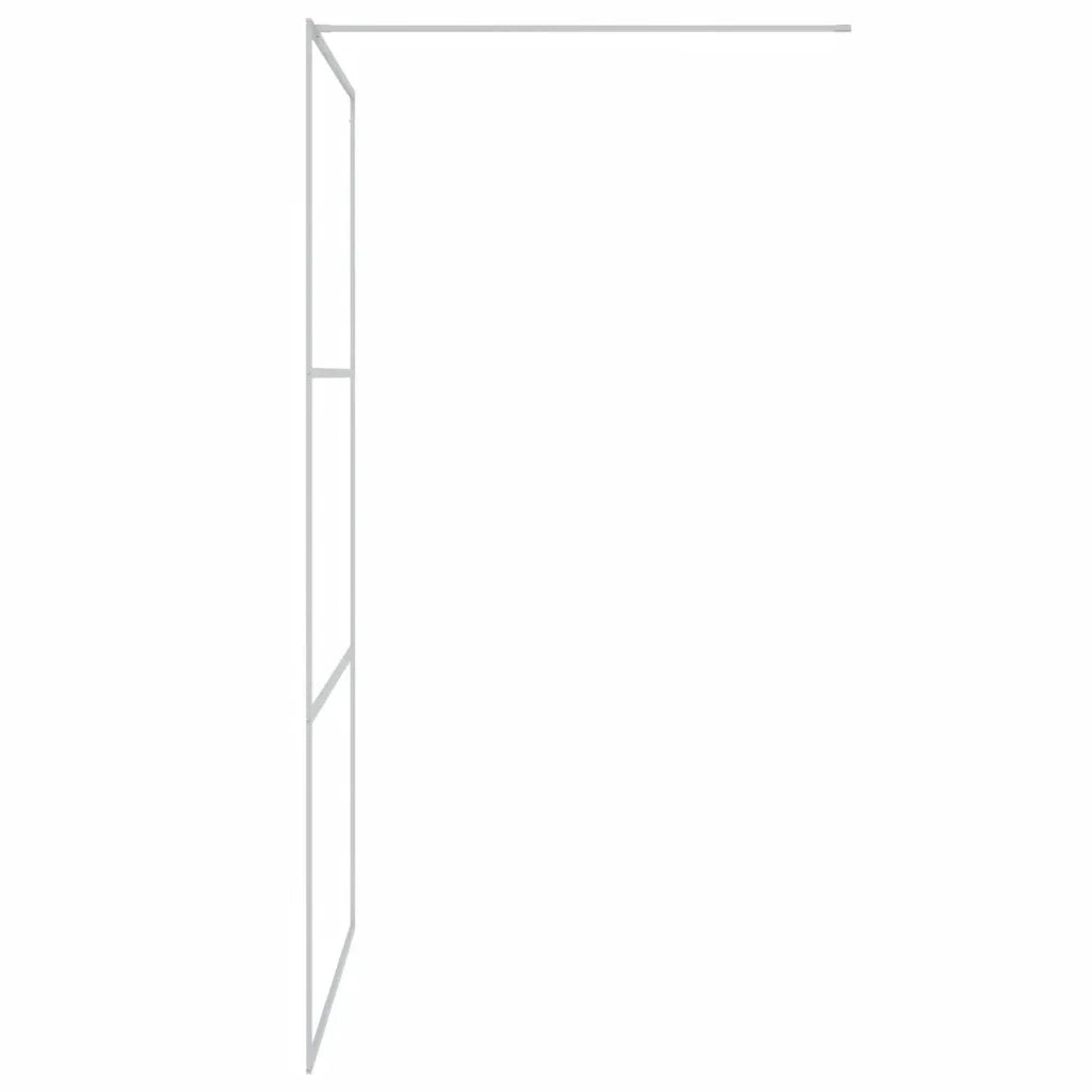 Parete Doccia Walk in Argento 115x195 cm Vetro Trasparente ESG 152118