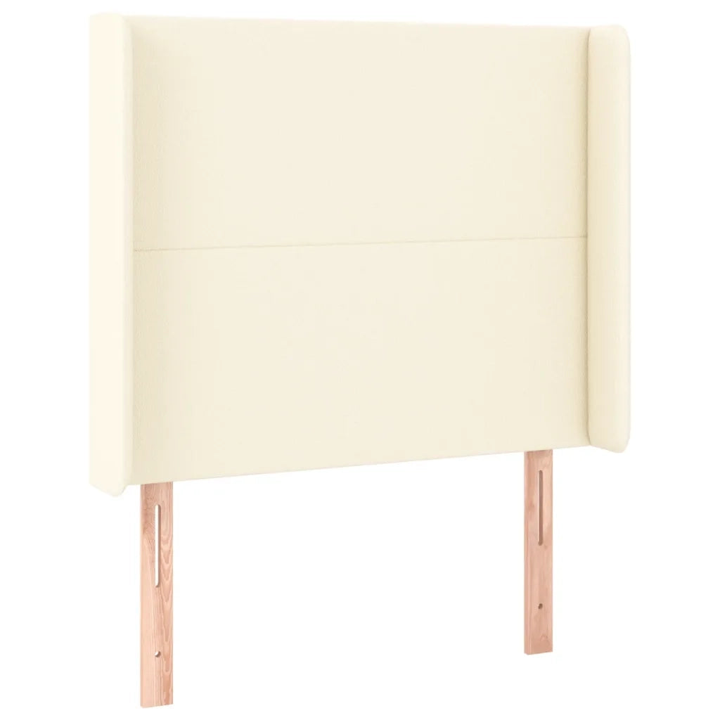 Testiera a LED crema 93x16x118/128 cm in Similpelle 3123848