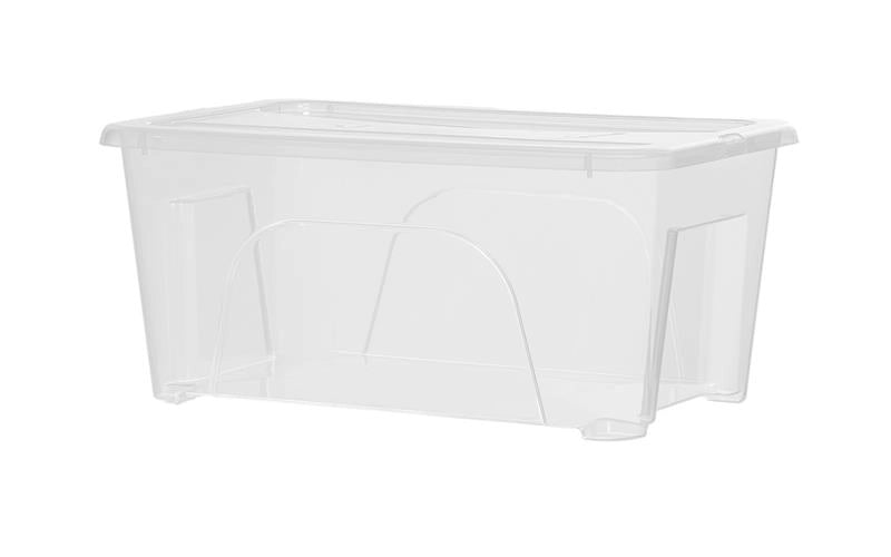 BOX TRASPARENTE MULTIUSO CON COPERCHIO CAPACITÀ 8 LT DIMENSIONI 40X20X16 CM