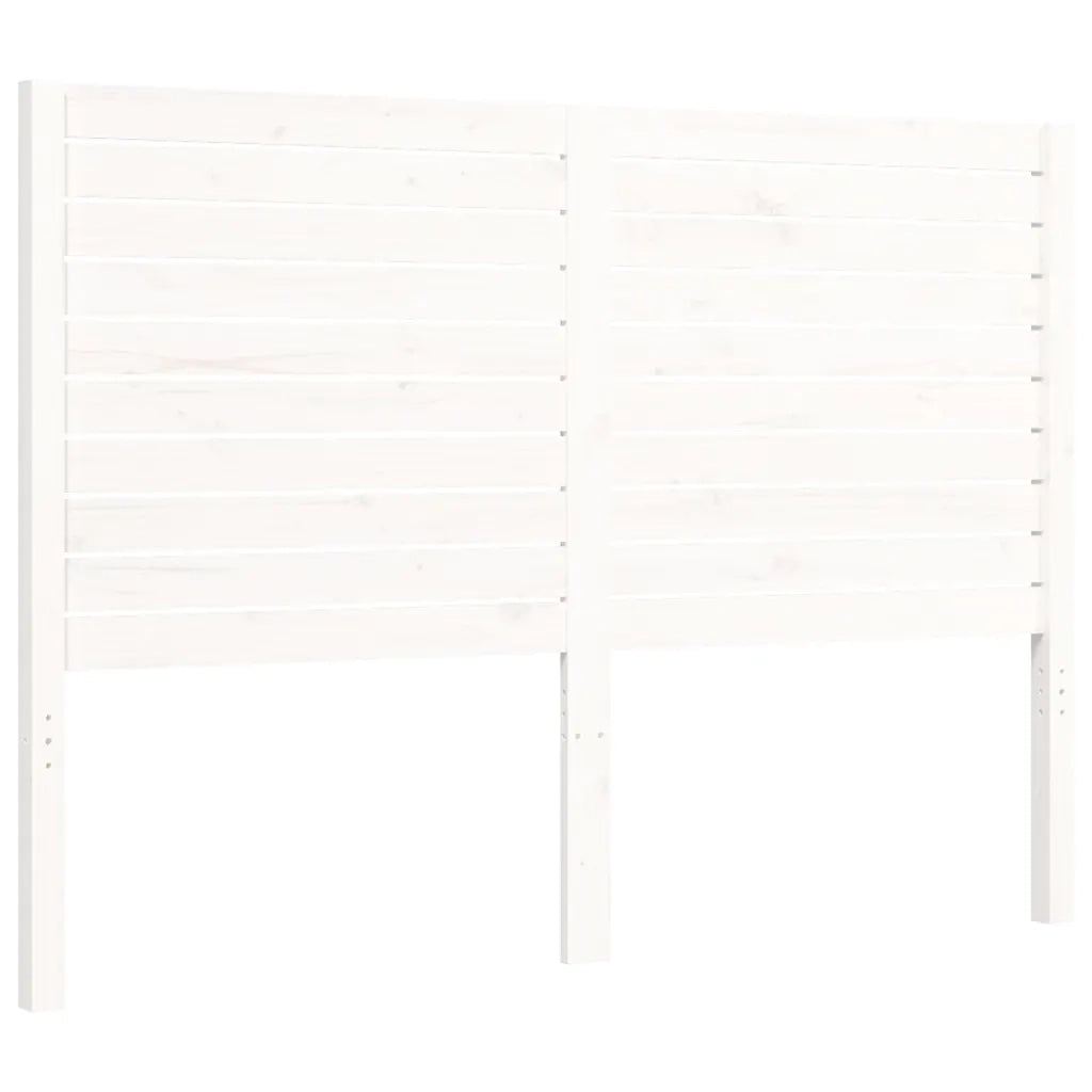 Giroletto senza Materasso-Struttura Letto Bianco 140x200 cm Legno Massello Pino 834695