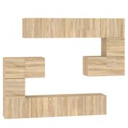 Mobile TV a Parete | Armadietto TV | Mobile Porta TV Rovere Sonoma in Legno Multistrato
