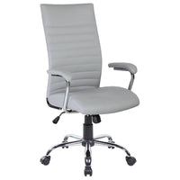 Sedia Poltrona Presidenziale da Ufficio in Similpelle Tosini San Francisco Grigio