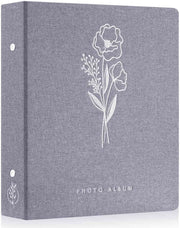 Album Foto 400 Immagini - Insteccamera - Copertina in Lino - 10x15 cm - Inerte - Imprimito - Rivestimento Argento Lussuoso - Libro di Fotografie