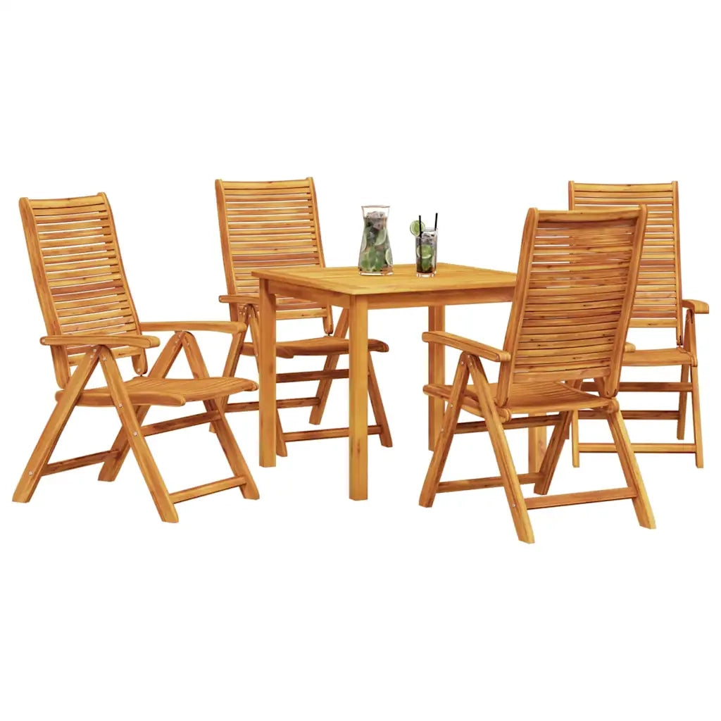 Set da Pranzo per Giardino 5 pcs Marrone 3375631