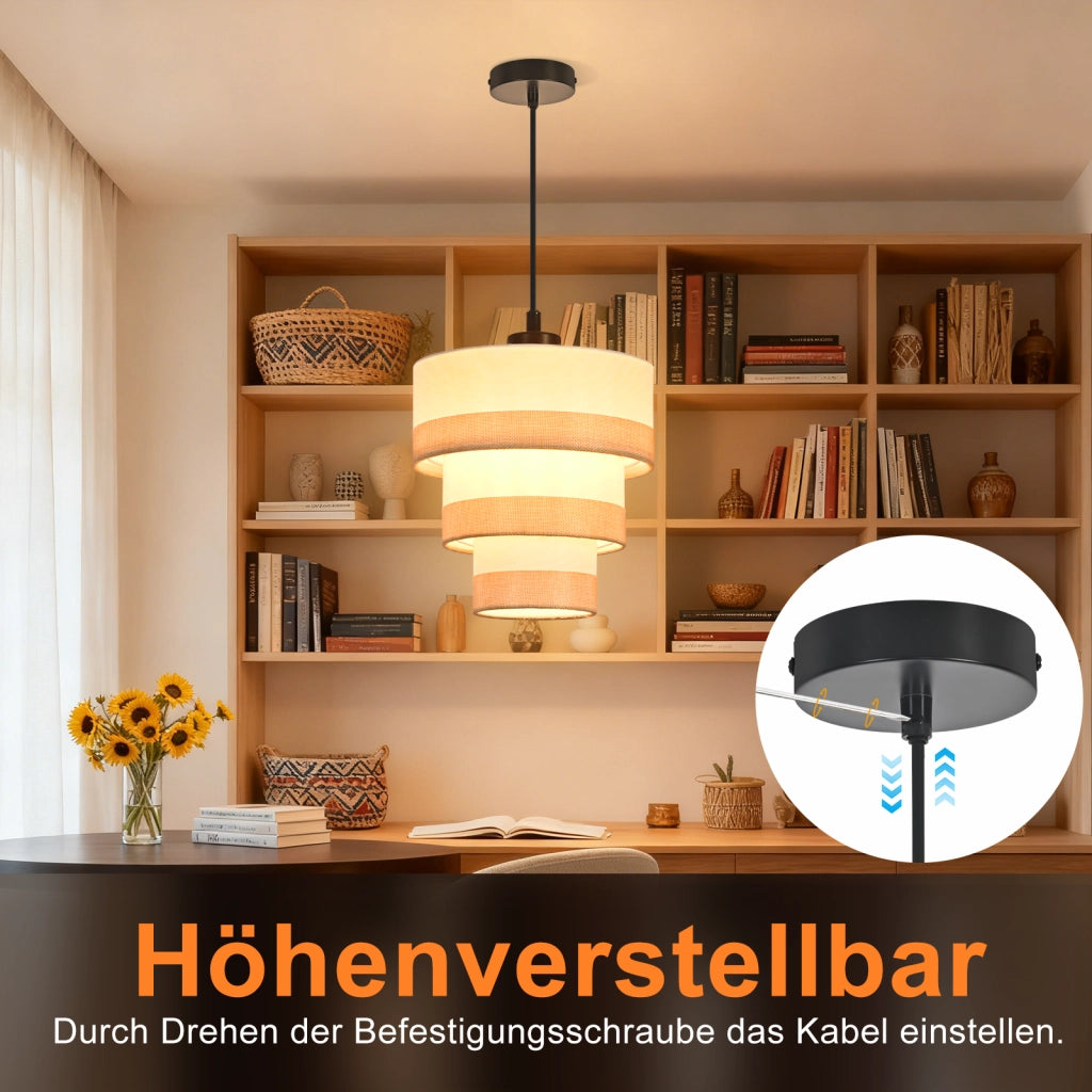 Lampada a sospensione ZMH vintage E27 per sala da pranzo (lampadina non inclusa)