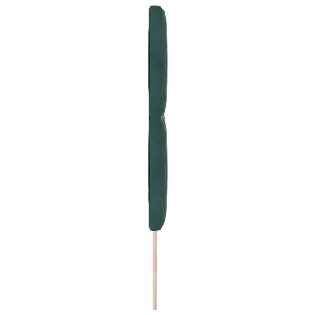 Testiera LED Design a Blocchi di Diamante Verde Scuro 144 cm Velluto