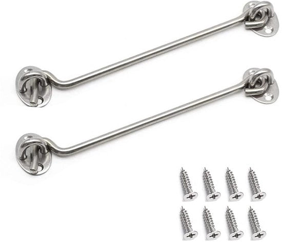 Accessori per la serratura - Deurbeslag - Deurstopper - Acciaio Inossidabile - 2 Stuks - Totale Lengte 200mm - Deurslot