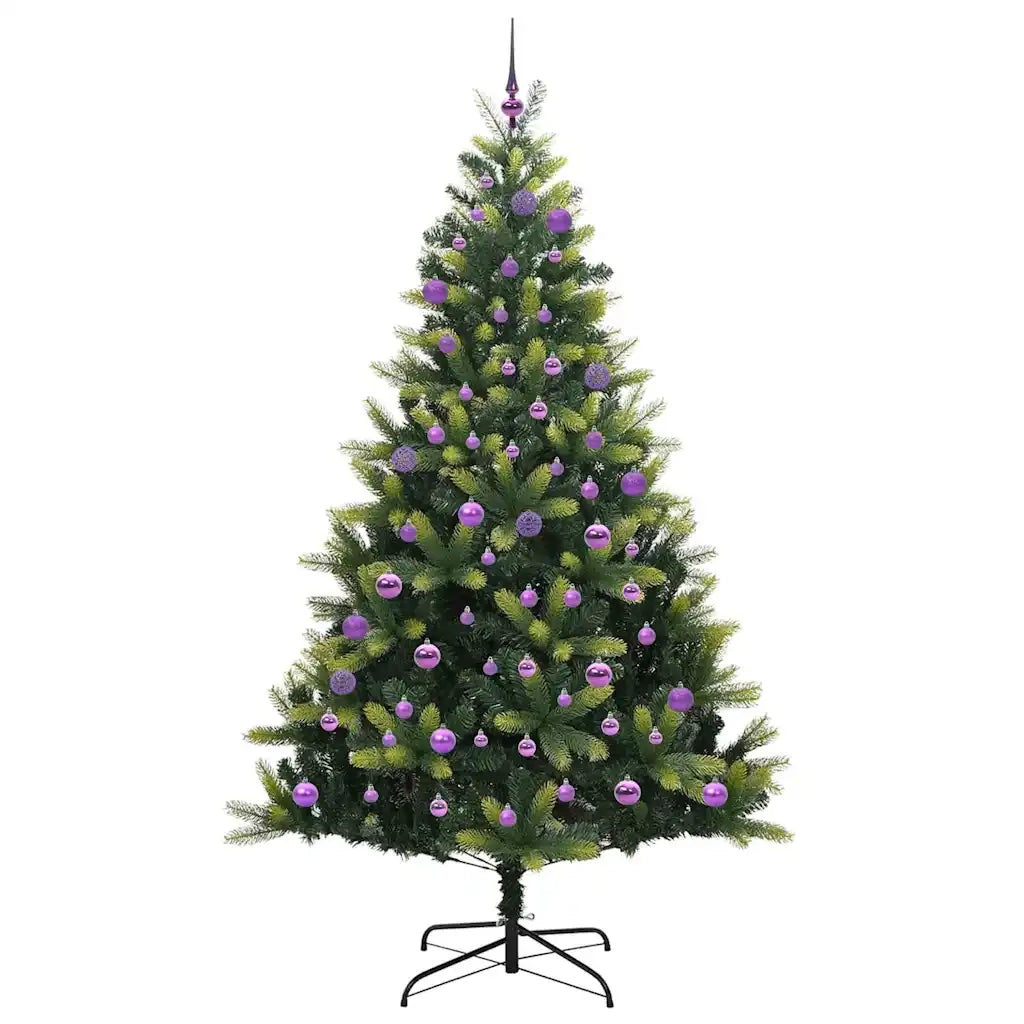 Albero di Natale | Decorazioni natalizie Artificiale a Cerniera con 300 LED 180 cm