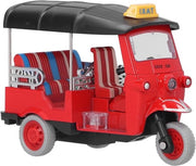 Giocattolo Triciclo - Contenuto HTML - Auto Tuk Tuk Modello - Rosso - Veicolo per Bambini .