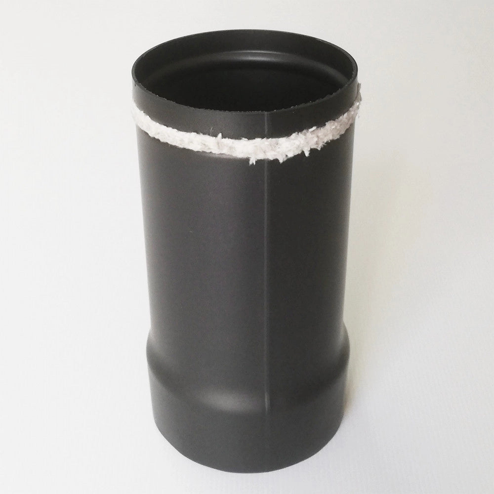 Tubo nero telescopico da 150mm per stufa a legna
