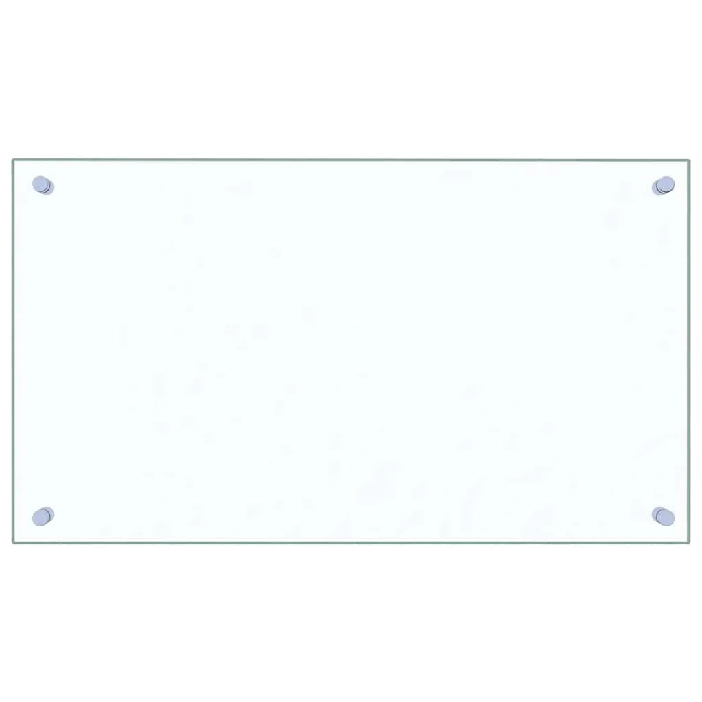 Set di 2 paraschizzi per cucina 70 x 40 cm in vetro temperato trasparente 02_0055732