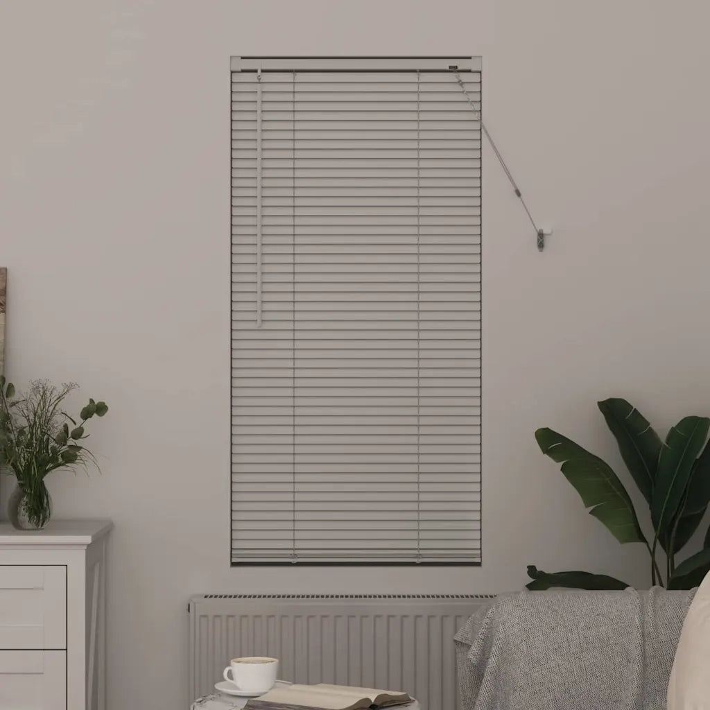 Tendaggi a Veneziana | Tenda a lamelle Bianco 175 x 65 cm Alluminio