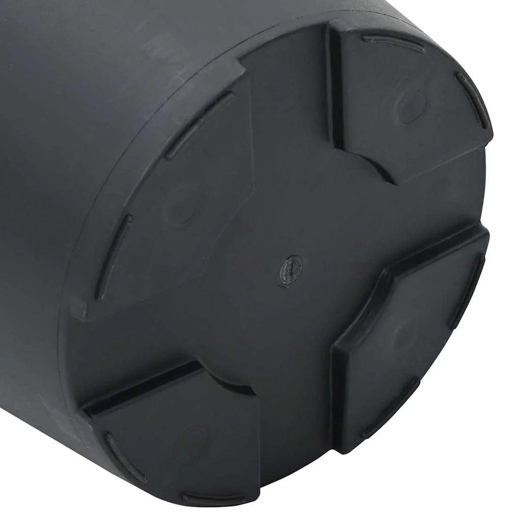 Set di 24 vasi da fiori rotondi moderni 15 x 15 x 12 cm drenaggio efficiente stile contemporaneo plastica nera 02_0059320