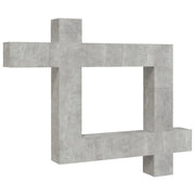 Set di mobili da 9 pezzi tra cui armadio credenza mobile TV televisore per soggiorno camera da letto salotto legno ingegnerizzato grigio 02_0025329