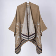 Nuovo scialle/sciarpa/scialle double-face in cashmere jacquard