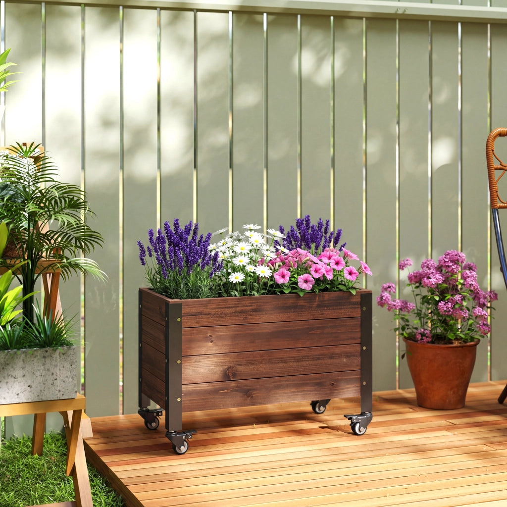 Tavolo da pranzo pieghevole in legno di acacia ¨C Zephmum ¨C Marrone 120x80x75 cm