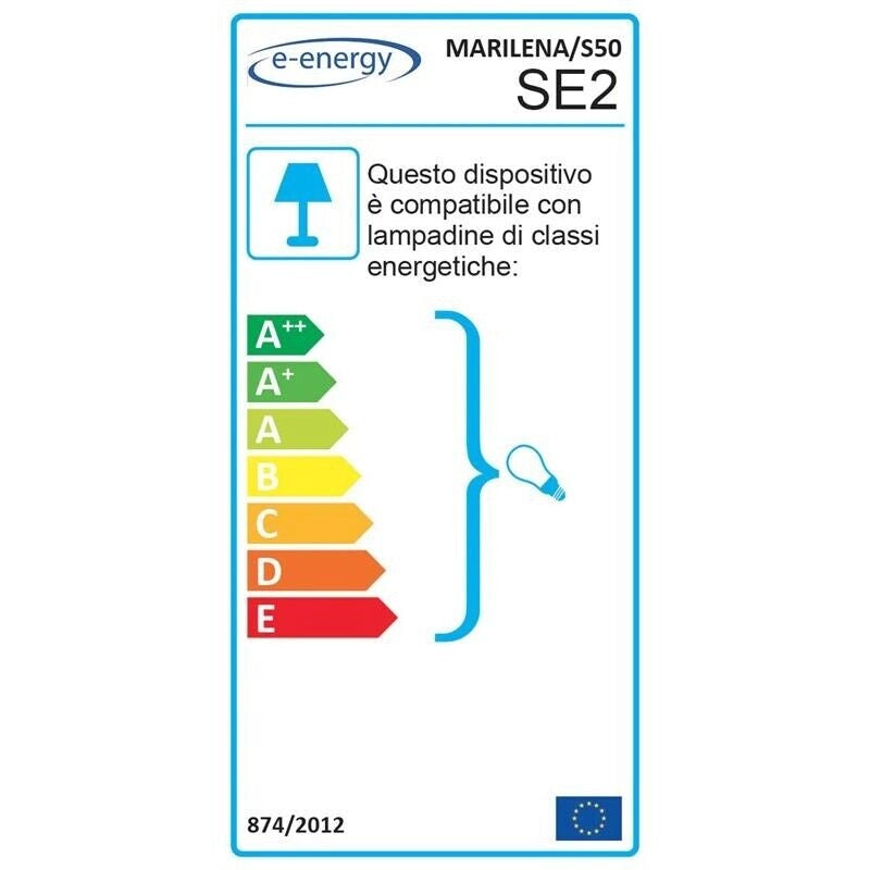 LAMPADA A SOSPENSIONE MARILENA 50X50 1XE27 MONTATURA CROMO-BIANCO VETRO LASTRA BIANCO Ø50-H21-L100 CM OKX