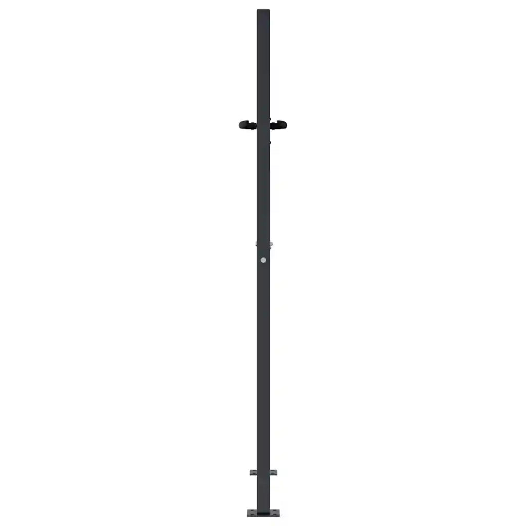 Cancello da giardino antracite 100x150 cm in acciaio design erba 153169