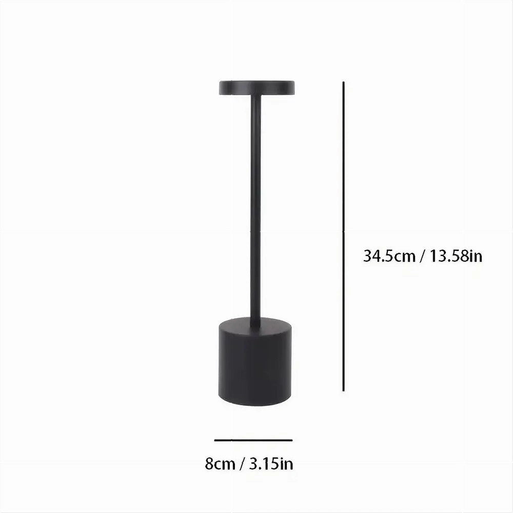 Trade Shop - Lampada Da Tavolo Moderna Ricaricabile Usb Touch Portatile Luminosità Regolabile -