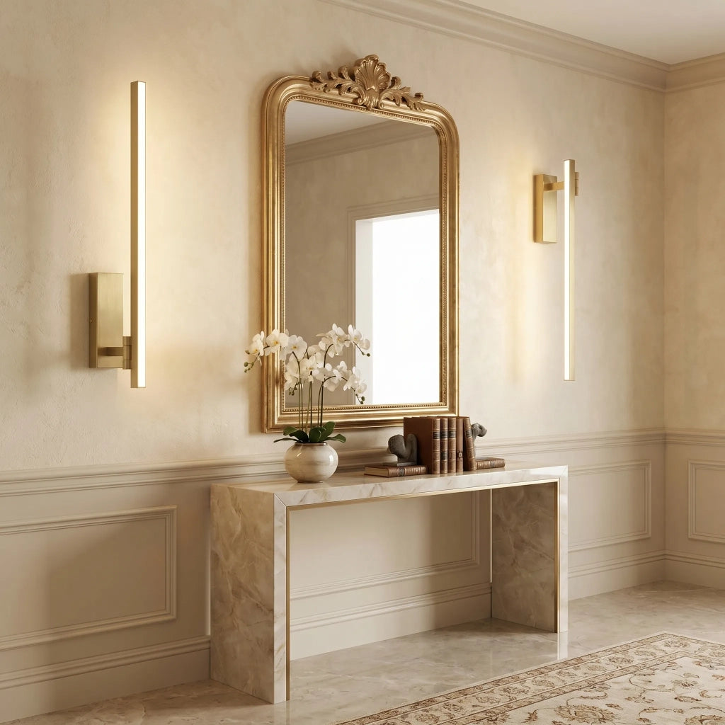 Applique Da Bagno Led Swe032-1w 60cm Brush Gold