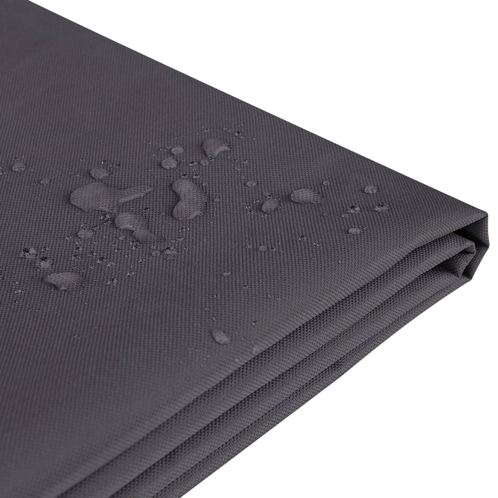 Copertura per mobili da giardino Tessuto rivestito in PVC nero 275 x 230 x 70 cm
