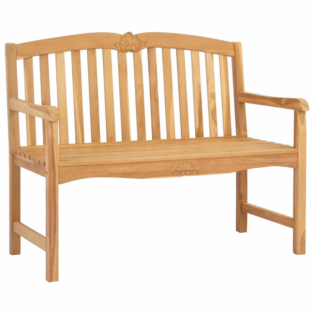 Panchina in legno intagliata a mano Naturale 114 x 60 x 95 cm