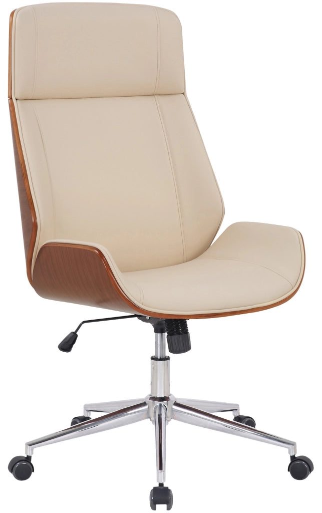Sedia da ufficio Varel Noce/crema