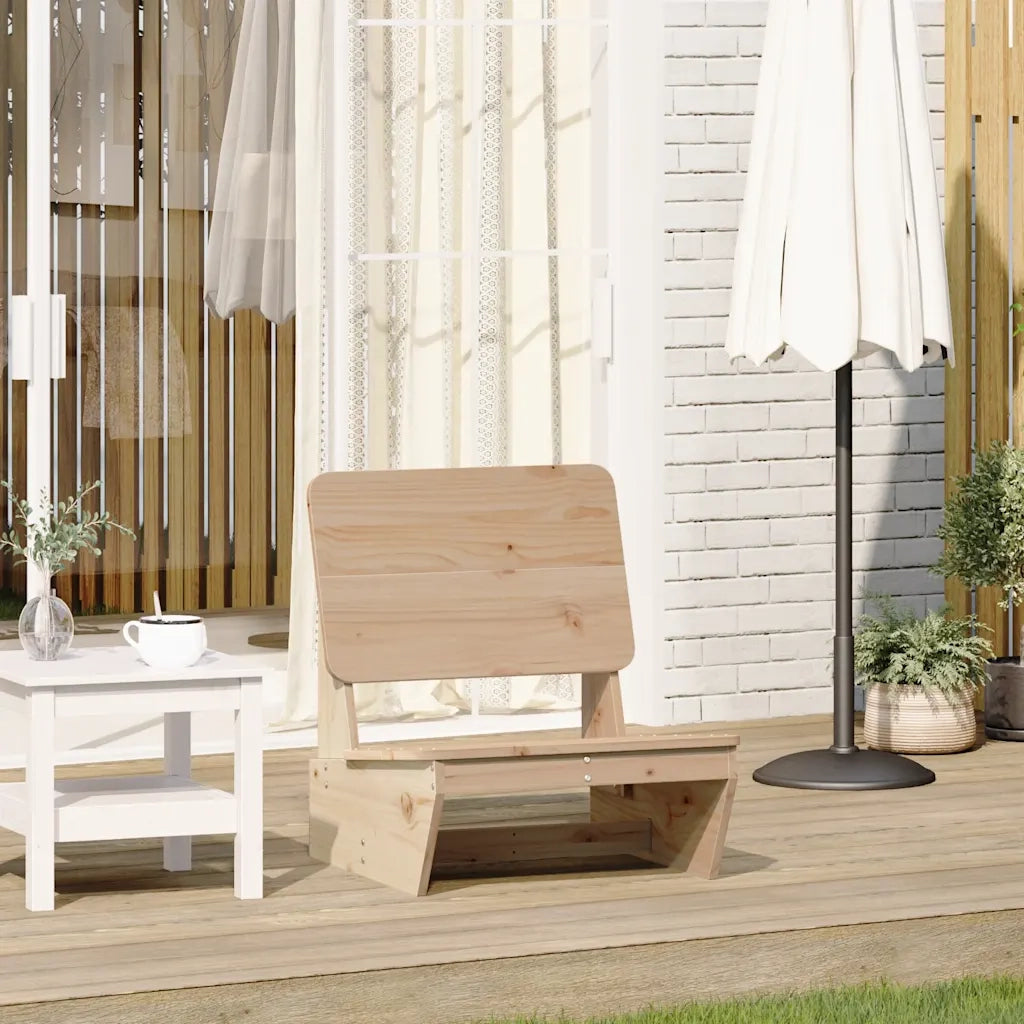 vidaXL Sedia da Giardino 60x64x70,5 cm in Legno Massello di Pino