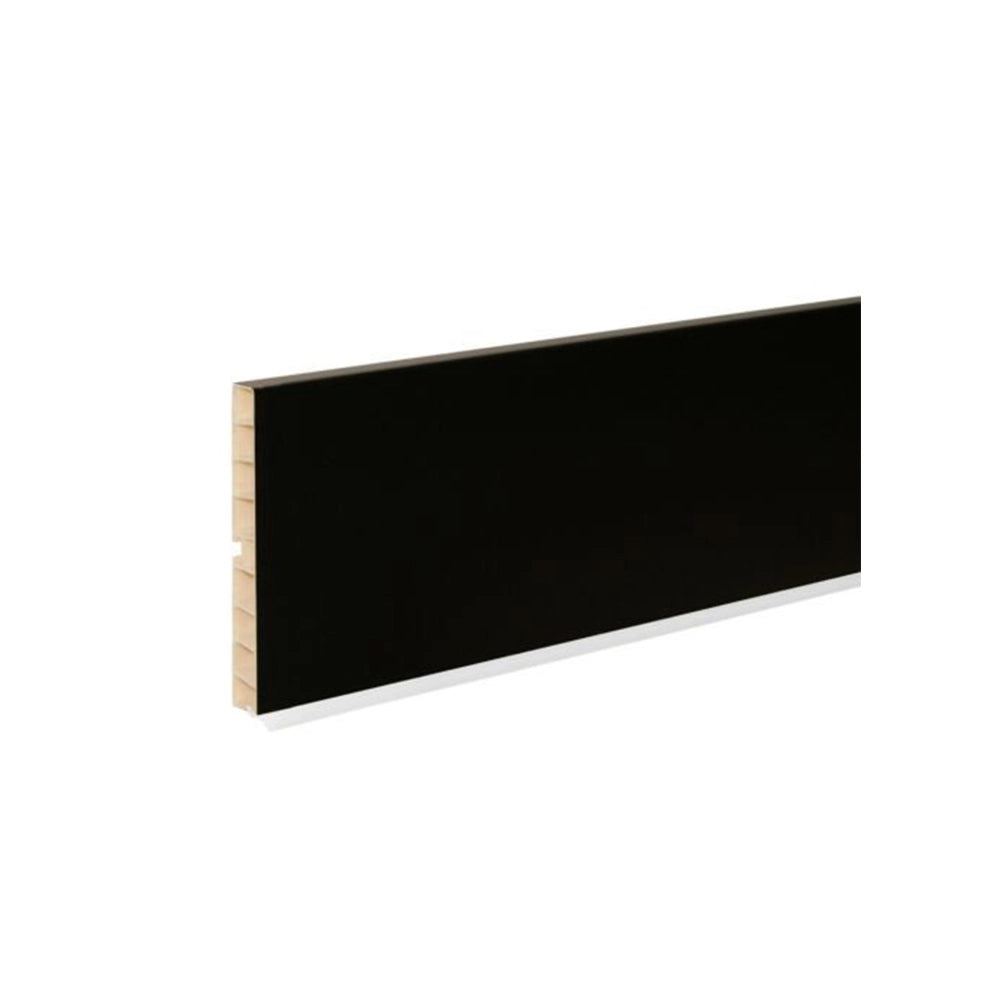 Zoccolo Per Cucina Battiscopa Set Da 2 Pezzi Da 2 Metri E 1 Pezzo Da 1 Metro Altezza 12 Cm Con Kit Unione Nero