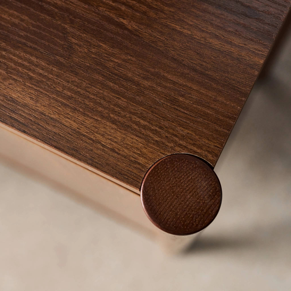 Credenza decorazione legno 2 ante 80cm, noce