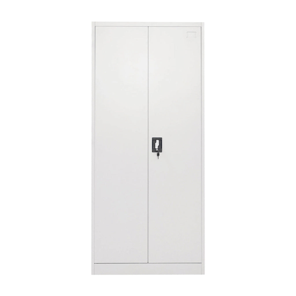 Armadio metallico a 2 ante con 4 ripiani – 1800×800×350 mm, grigio Breckner Germany