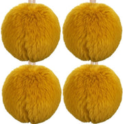 Set di palline di Natale in peluche da 4 a 7 cm - Decorazioni da Natale morbide - Palline di Natale in oro di Natale - Decorazioni da Natale eleganti - Set di palline di Natale da 4 pezzi