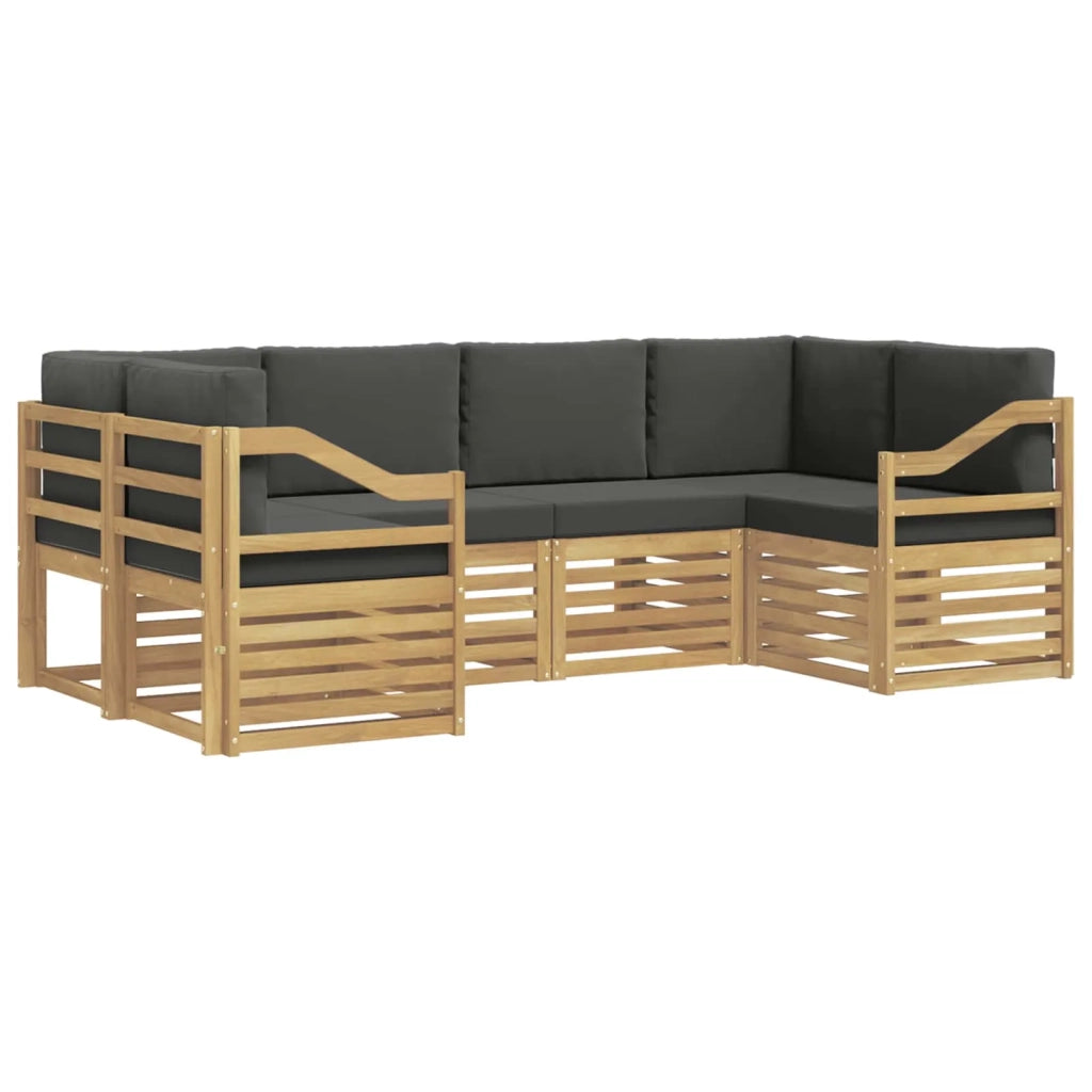 Set divano sezionale 6 pcs Bianco e Antracite 3392412
