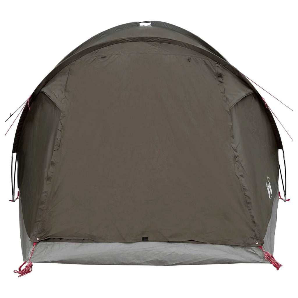 Tenda Capanna Marrone grigio 4 persone Poliestere e Acciaio 42029011