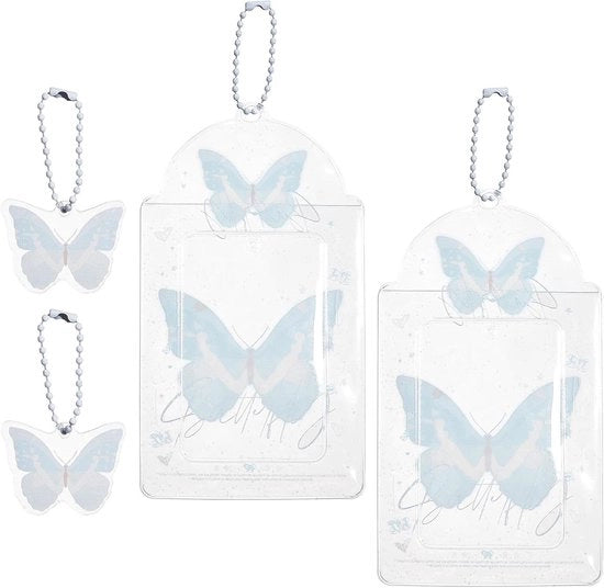 Fotoframmento 8x14 CM con Farfalla Chiave d'appoggio - Set da 2 Pezzi - Accessori Kawaii - Estetica Y2K