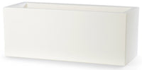 Vaso 60x25x25cm in Resina Tulli Schio Cassa Essential 60 Bianco