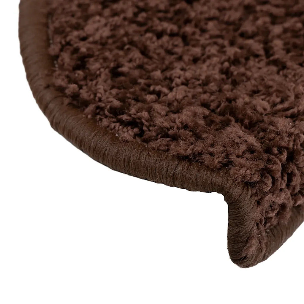 Tappetini per Scale 30 pz Marrone 65x21x4 cm