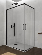 Box doccia ingresso angolare 2+2 ABANTE (TWENTY) 85x70 cm Nero