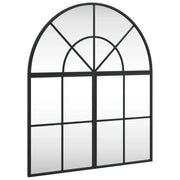 Specchio da Parete-Specchio a muro Nero 60x70 cm Arco in Ferro