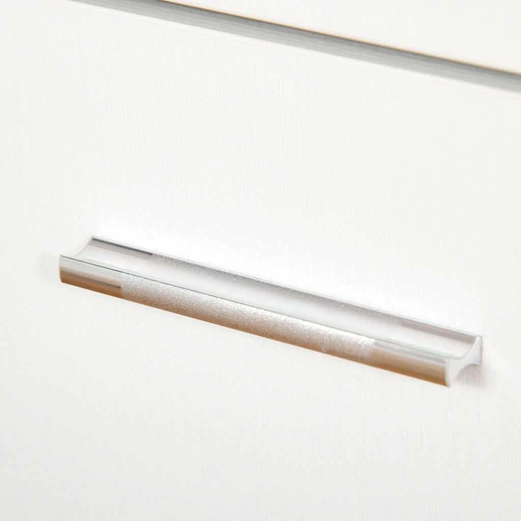 Scrivania per stampante con 3 scomparti, 2 cassetti, scaffale e ruote ¨C zephmum ¨C 80x40x72 cm bianco