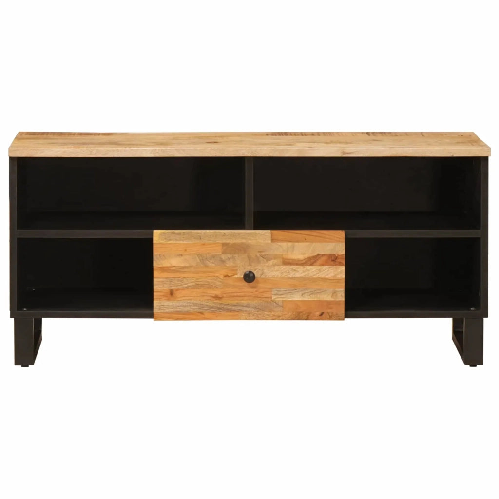 Mobile TV Marrone 100 x 33 x 46 cm Legno di mango massello