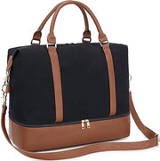 Borsa Week-End Donna - Tela Sportiva - Nero - Large