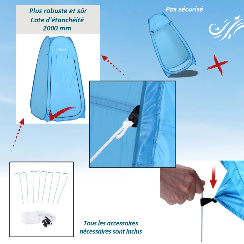 Tenda Doccia Portatile Pieghevole ¨C zephmum ¨C Blu