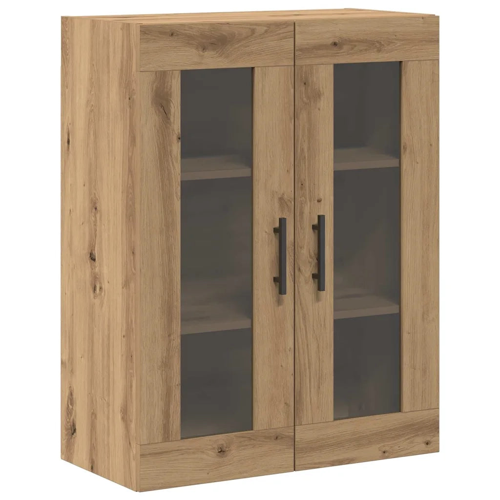 Credenza 2 pz-Set di 2 Buffet-Armadio da cucina rovere artigianale Legno multistrato 657312