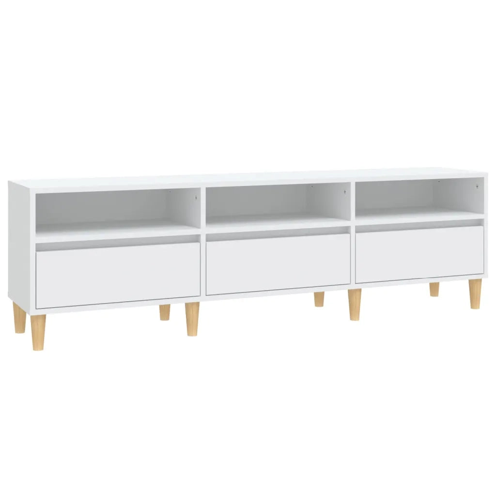 Mobile Porta TV-Mobile per TV-Credenza TV Bianco 150x30x44,5 cm in Legno Multistrato 434975