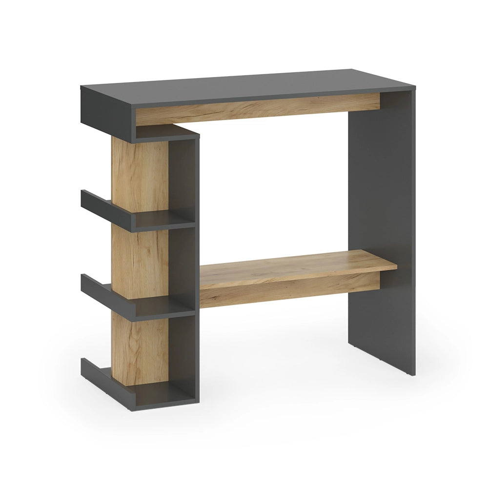 Vicco tavolo bar alto Antracite/quercia dorata 108 x 50 cm