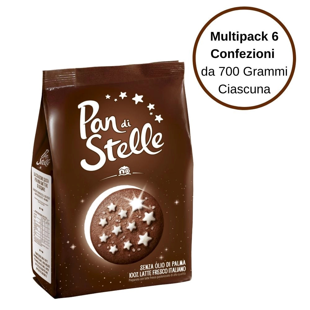 Mulino bianco pan di stelle multipack 6 confezioni da 700 grammi ciascuna