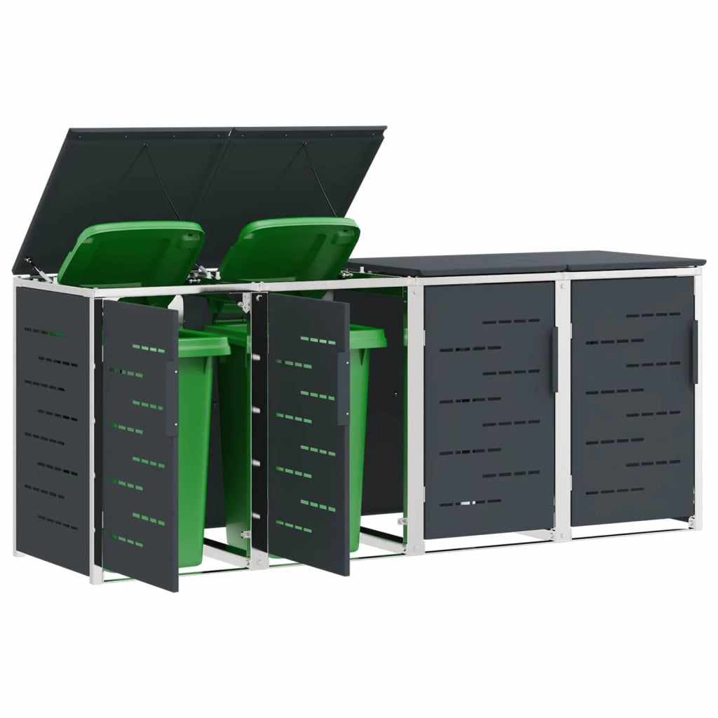 Stoccaggio contenitore a ruote Antracite 276 x 77,5 x 112,5 cm 3422242