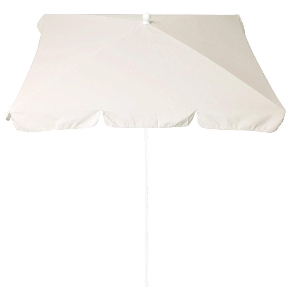 Ombrellone Maffei Art.113R ecru 185 x 125 x h 230 cm telaio in acciaio bianco