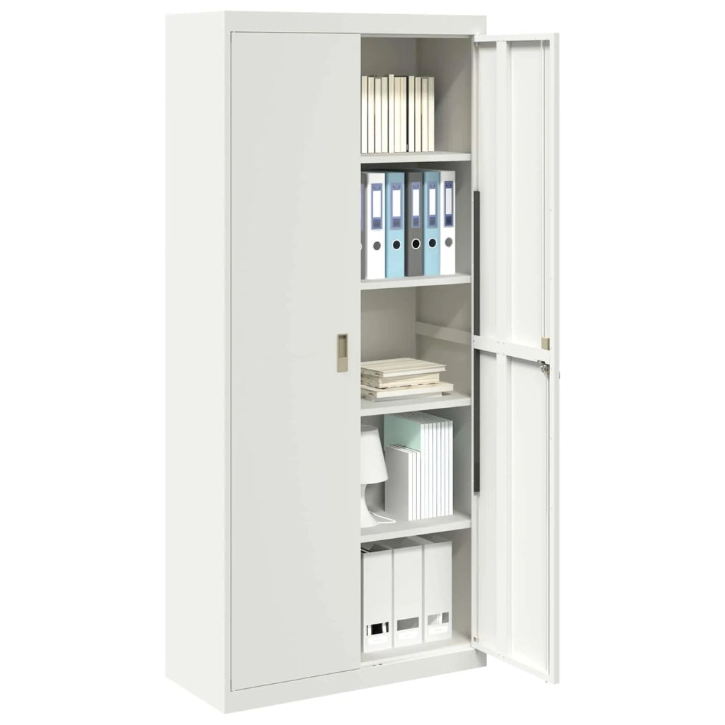 Armadio Bianco 90 x 40 x 200 cm Acciaio